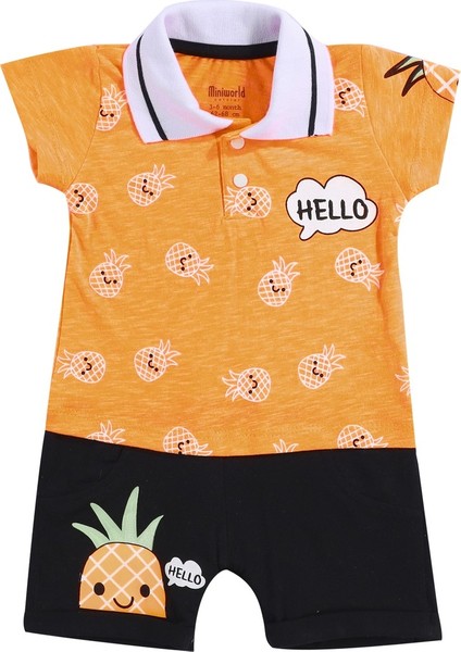 Ananas Baskılı Yazlık Tulum