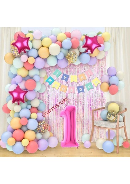 Makaron Lüks Balon Seti