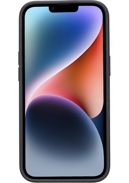 Apple iPhone 14 Uyumlu Deri Standlı Arka Kapak RST2EF Taba