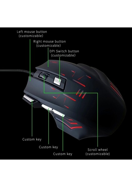 Gzplz Mos7 Oyun Mouse (Yurt Dışından)