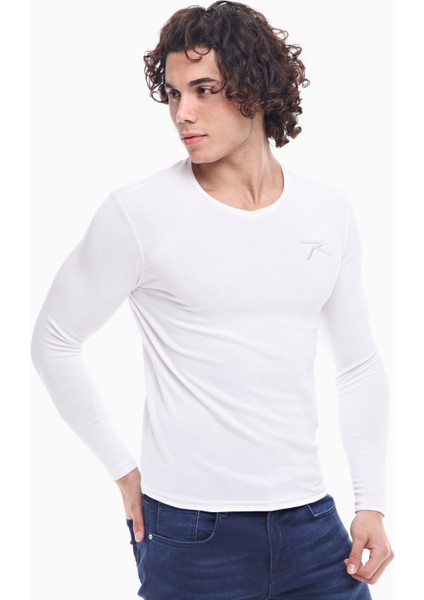 Uzun Kollu T-Shirt Vesper Beyaz modelleri