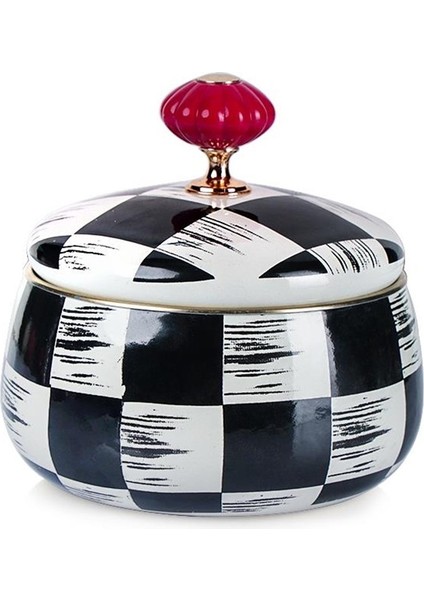 Qualita King Dama Dekor Tombik Emaye Şekerlik fiyatları