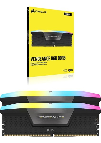 Corsaır Vengeance Rgb 32GB (2X16GB) 6200MHZ Ddr5 CL36 Ram