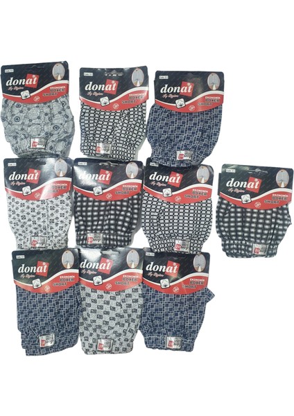 Erkek Desenli Empirme Ekonomik Ürün Karışık Desenli 10 Lu Paket Boxer