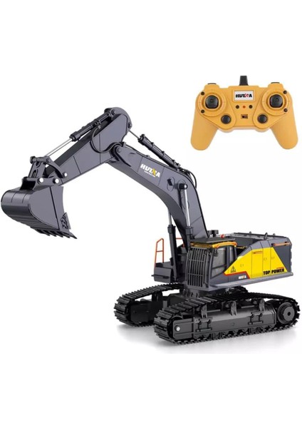 Huına 1/14 Yüksek Kalite 22 Kanal Rc Model Metal Kepçeli Ekskavatör Kazıcı Uzaktan Kumandali Çok Fonksiyonlu Iş Makinası - 2.4g Sesli & Işıklı - 1592 - (2022 Model)