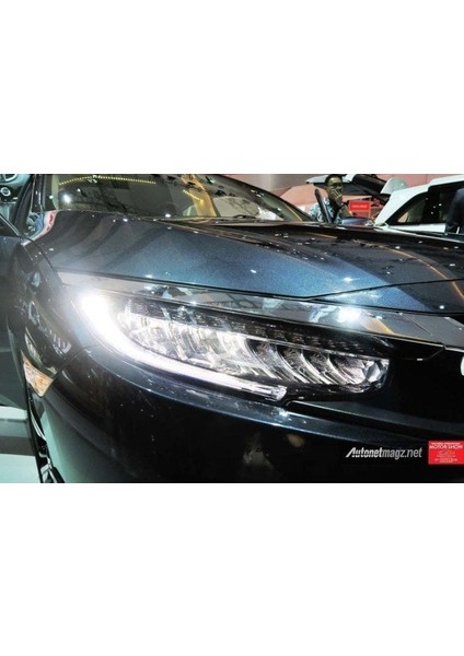 Honda civic fc5 uyumlu ön far lambası ledli executive model led kayar sinyalli 2016+