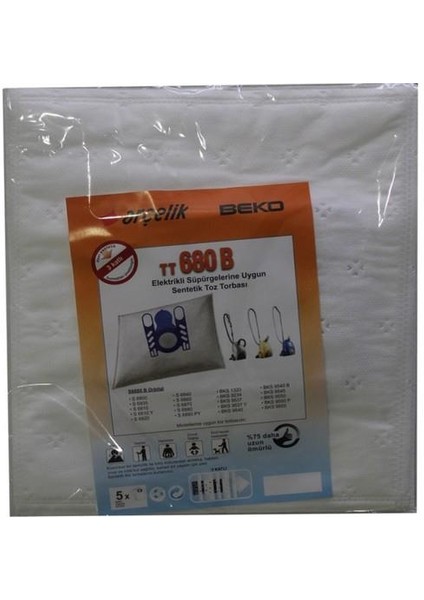 Özel Üretim 10 Adet BKS9550-BKS9550 P Süpürge Toz Torbası %100 Toz Korumalı 3 Kat Elyaf