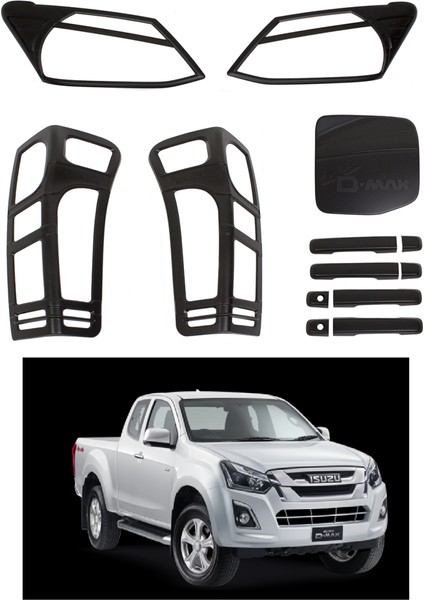 Isuzu dmax dış kaplama seti siyah set full 2016+