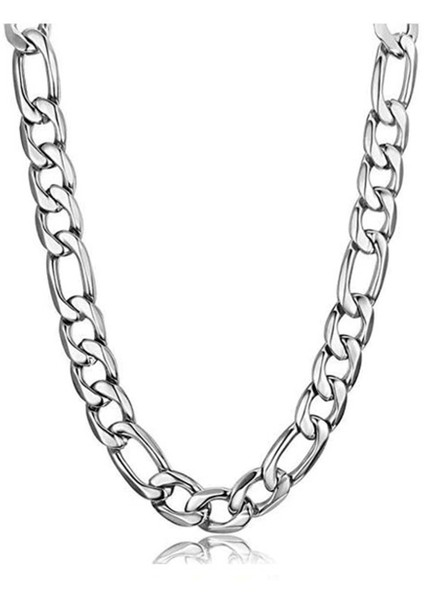 Figaro Model Zincir Paslanmaz Çelik Kolye Gümüş Renk - 6mm fiyatları