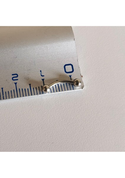 Cerrahi Çelik Rook , Snog , Dil , Kaş Muz Piercing- Bar UZunluğu 8mm-1 adet