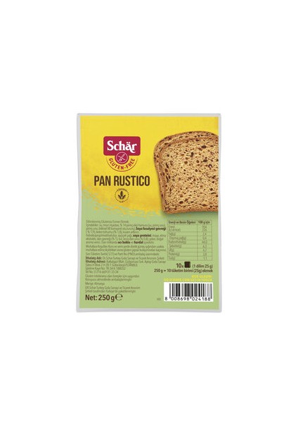 Pan Rustico Lifli Ekmek 250 gr  x 4'lü