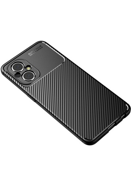 Xiaomi Poco M5 Kılıf Negro Karbon Desen Kamera Korumalı Silikon