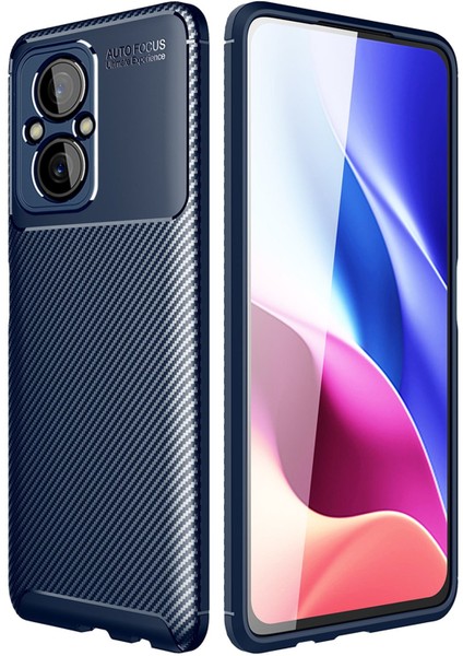 Xiaomi Poco M5 Kılıf Negro Karbon Desen Kamera Korumalı Silikon + Ekran Koruyucu