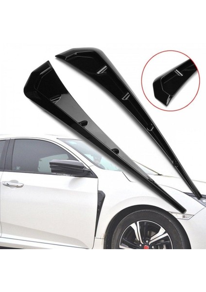 Honda civic fk7 için uygundur çamurluk havalandırma çıtası siyah boyalı