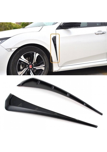 Honda civic fk7 için uygundur çamurluk havalandırma çıtası siyah boyalı fiyatları