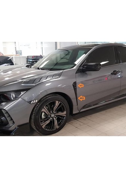 Honda civic fk7 için uygundur çamurluk havalandırma çıtası siyah boyalı fırsatları
