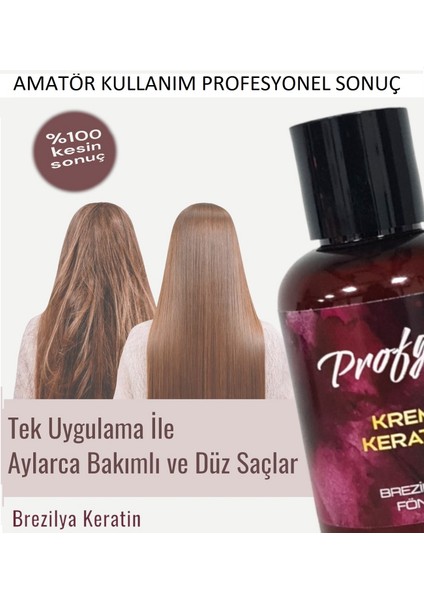 Premium Brezilya Keratin Bakım Seti - Kalıcı Bakım ve Düz Saçlar 2li fırsat.