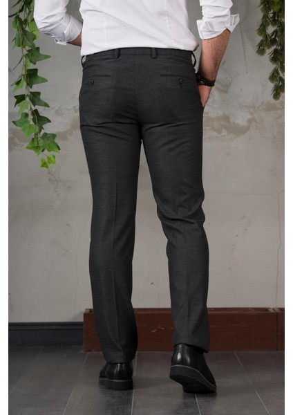 Regular Fit Yan Cep Boru Paça Erkek Kumaş Pantolon