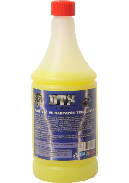 2 Adet Ağır Yağ Sökücü ve Radyatör Temizleme Sıvısı 1 Litre