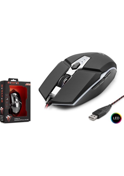 HDG29 Kablolu Oyun USB Ledli Mouse - Oyuncu Mouse -Rgb Mouse - Gaming Mouse