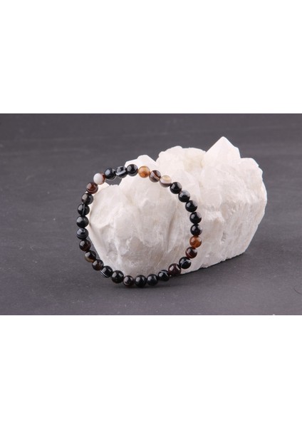 Göz Akik Doğal Taş Bileklik 6 mm