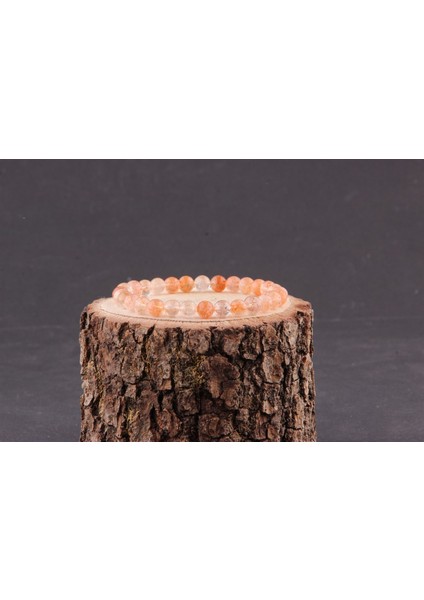 Güneş Taşı Doğal Taş Bileklik 6 mm modelleri