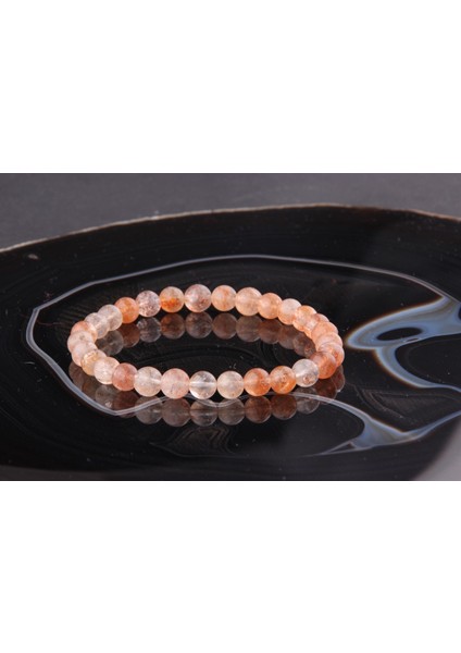 Güneş Taşı Doğal Taş Bileklik 6 mm fırsatları