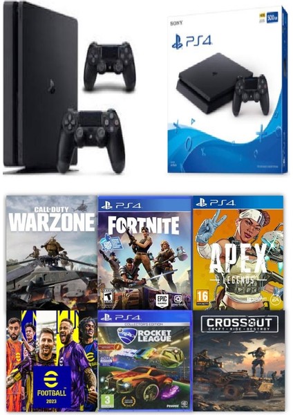Ps4 Slim 500GB + 2 Kol + 14 Dijital Oyun 24 Ay Garanti