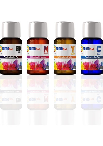 Epson L605 Uyumlu 4 Renk 100 ml Sublimasyon Transfer Baskı Mürekkep Seti