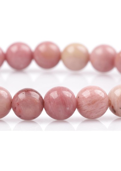 Sertifikalı Pembe Jasper Bileklik 8 MM22