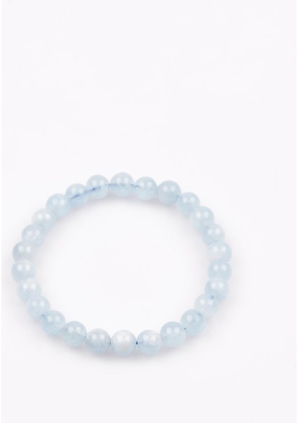 Sertifikalı Akuamarin Doğal Taş Bileklik 6 MM18 fiyatları