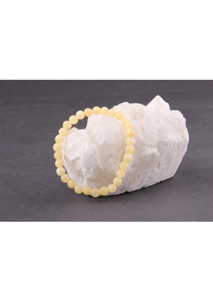 Sertifikalı Kalsit Doğal Taş Bileklik 6 MM22 modelleri