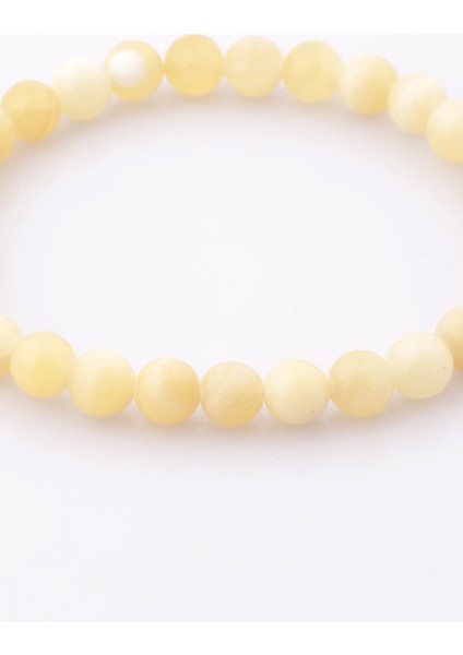 Sertifikalı Kalsit Doğal Taş Bileklik 6 MM22 fırsatları