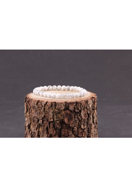 Sertifikalı Havlit Doğal Taş Bileklik 6 MM23 fırsatları