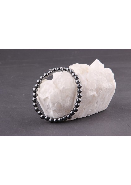 Sertifikalı Hematit Doğal Taş Bileklik 6 MM23 fırsatları
