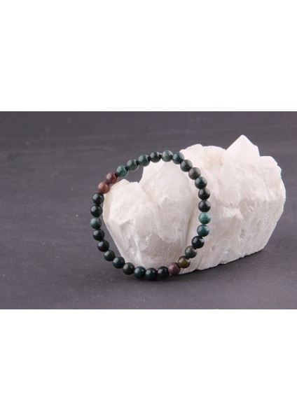 Sertifikalı Kan Taşı Doğal Taş Bileklik 6 MM22 indirimleri