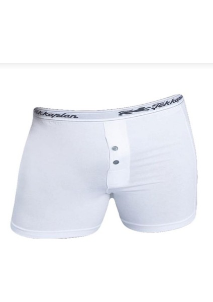 Tekkaplan Düğmeli Likralı Boxer 3 Lü Paket modelleri