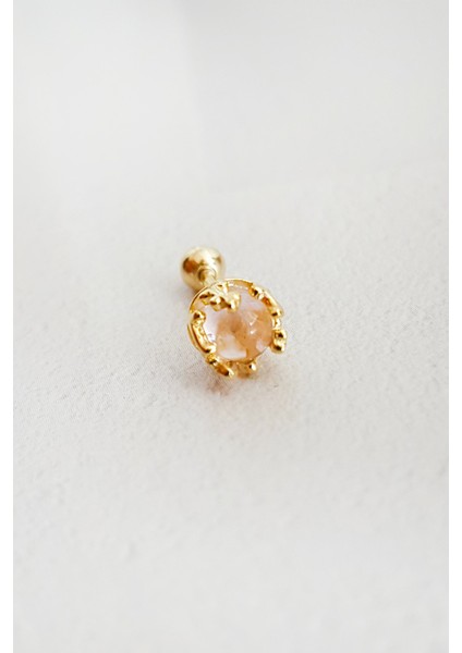 Ithal Cat Eyes Gümüş Piercing Küpe