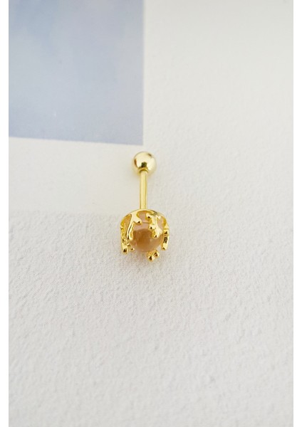 Ithal Cat Eyes Gümüş Piercing Küpe modelleri