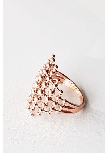 Tasarım Crown Gümüş Yüzük Rose Kaplama fiyatları