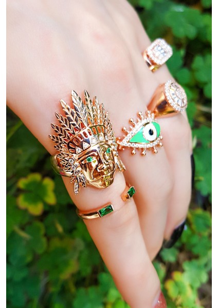 Kızılderili Tasarım Gümüş Yüzük fırsatları