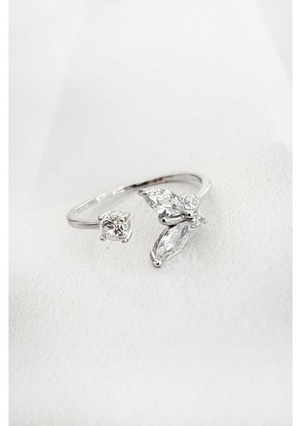 Ithal Full Butterfly Gümüş Yüzük