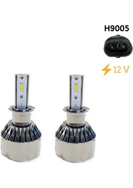 LED Far Ampulü Küçük Kasa Beyaz H9005/36W/4800LM/12 / LAAM905