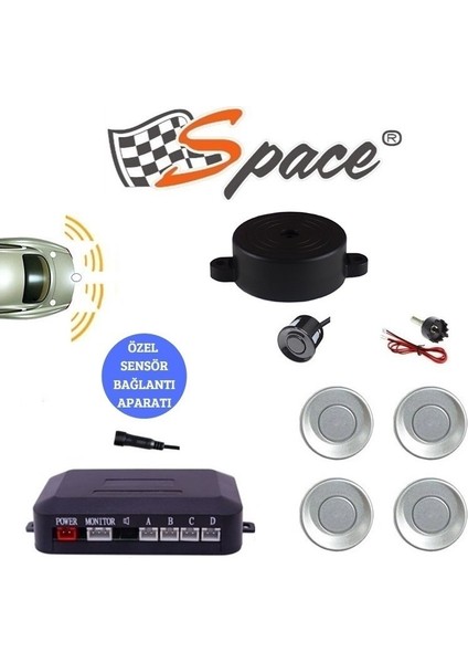 Drs Tuning Space Ses Ikazlı Park Sensörü 22 mm Gri / GUPR10-G