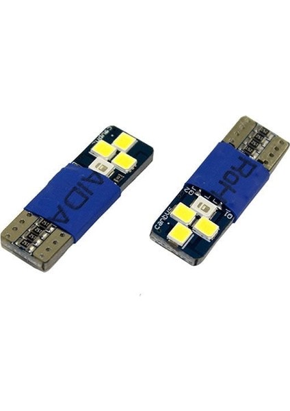 Canbuslı T10 LED Ampul Mavi-Beyaz / LAAM233