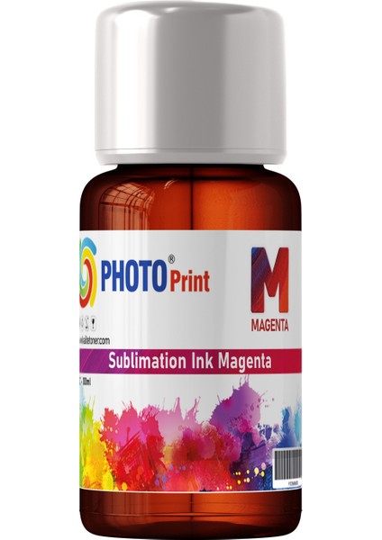 Epson L130 Uyumlu M Kırmızı Renk 100 ml Sublimasyon Transfer Baskı Mürekkep
