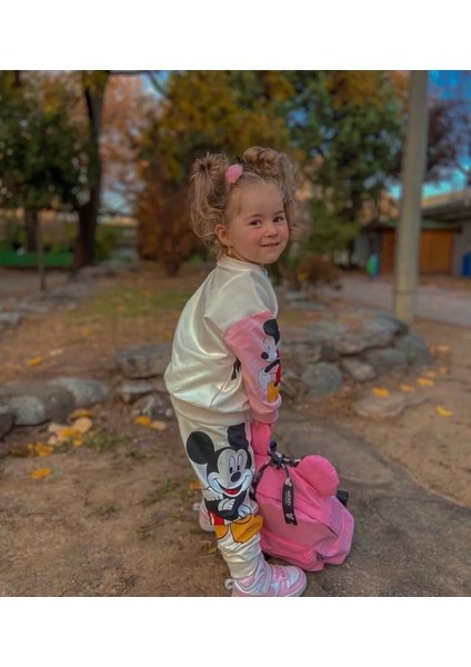 Çocuk Mickey Mouse Baskılı Alt Üst Ikili Takımı fırsatları