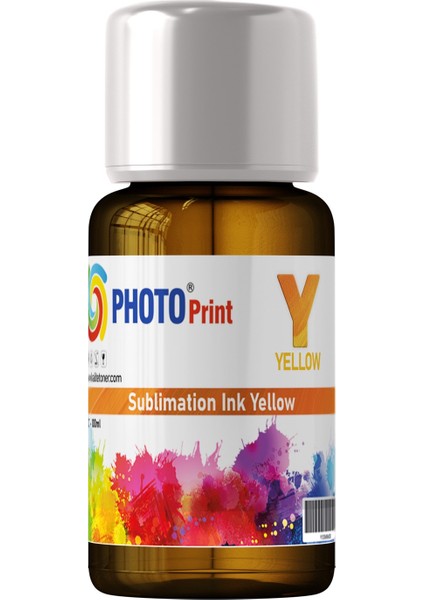 Epson L220 Uyumlu Y Sarı Renk 100 ml Sublimasyon Transfer Baskı Mürekkep