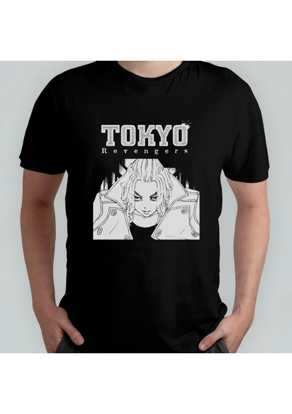 Tokyo Revengers %100 Pamuklu Bisiklet Yaka T-Shirt Model - 5