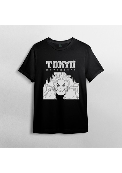 Tokyo Revengers %100 Pamuklu Bisiklet Yaka T-Shirt Model - 5